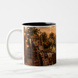 Rustic Chic Americana Farmhouse Sunset Coffee Mug