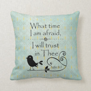 Rustic Chic; Bird with Bible Verse Cushion