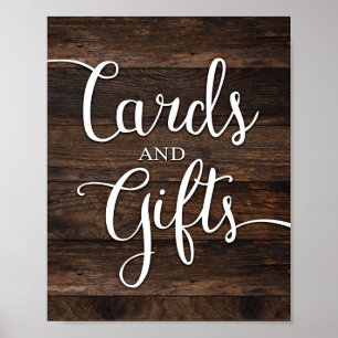 Rustic Chic CARDS AND GIFTS Sign Print