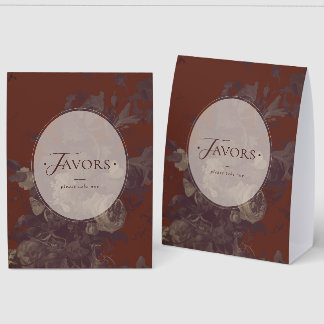 Rustic Chic Elegant Typography Terracotta Favours