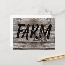 rustic chic FARM LIFE | Postcard