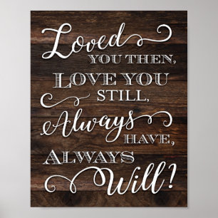 Rustic Chic LOVE QUOTE Sign Print