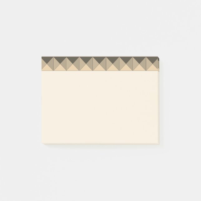Rustic Chic Pyramids Post-it Notes (Front)