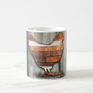Rustic Chicken (Brown) Coffee Mug