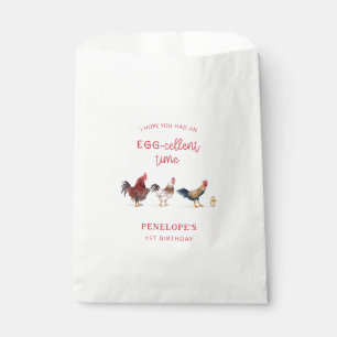 Rustic Chicken Kids Birthday Party Favour Bag