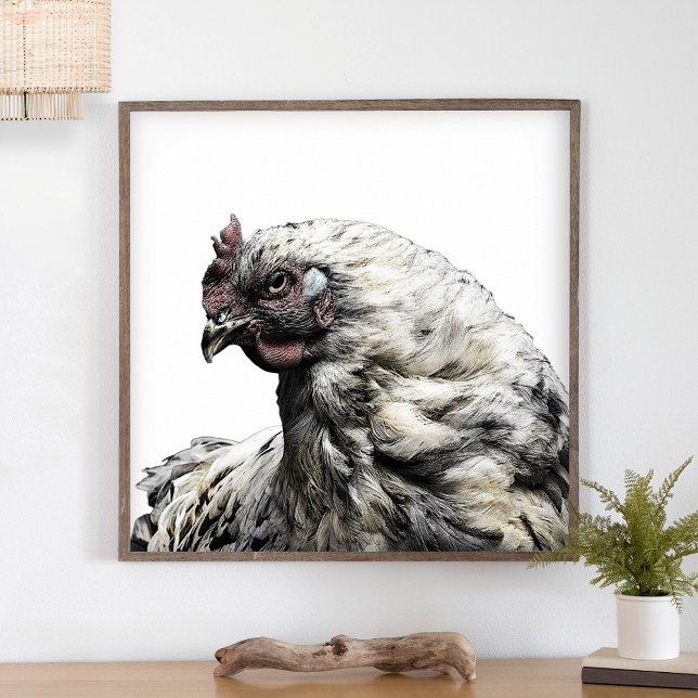 Rustic Chicken Minimalist Modern Country Farmhouse Poster (Creator Uploaded)