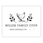 Rustic Chicken Personalised Egg Carton Stamp