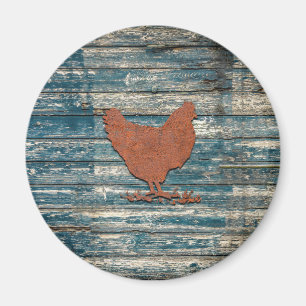 Rustic Chicken (Rusty) Magnet