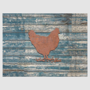 Rustic Chicken (Rusty) Tissue Paper