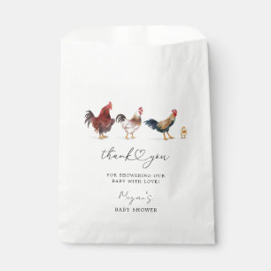 Rustic Chicken Theme Baby Shower Favour Bag
