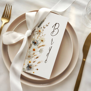 Rustic Chicken Wedding Bride Reserved Seating Card