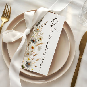 Rustic Chicken Wedding Guest Reserved Seating Card