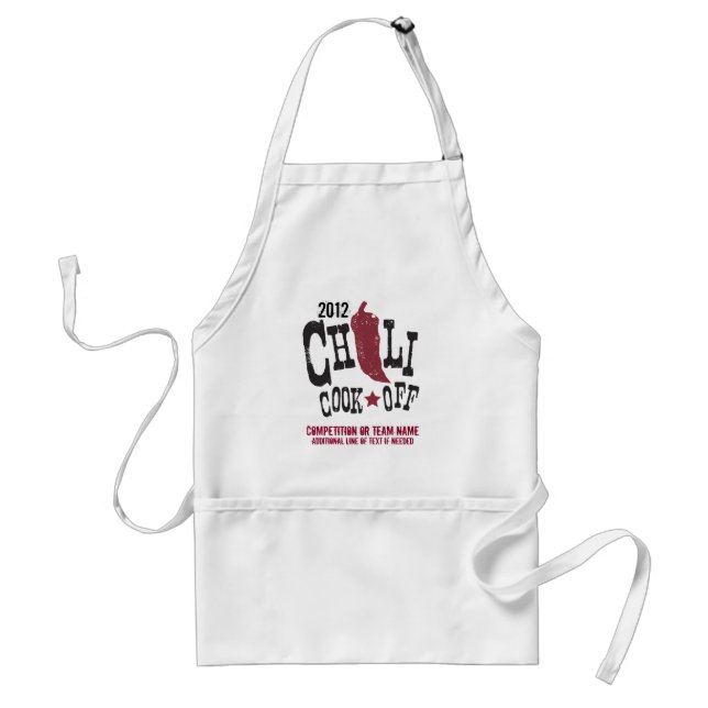 Rustic Chilli Cook Off Competition Standard Apron (Front)