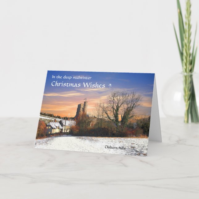 Rustic Chilterns Christmas Card (Front)