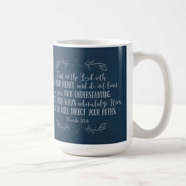 Rustic Christian Bible Verse Graduation Photo Coffee Mug (Right)