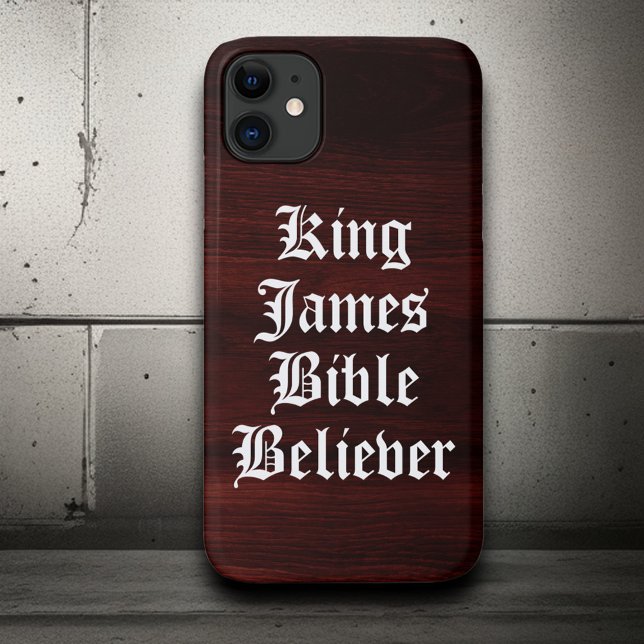 Rustic Christian Faith King James Bible Believer Case-Mate iPhone Case (Creator Uploaded)