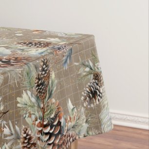 Rustic Christmas Boho Pattern Tablecloth