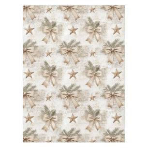 Rustic Christmas Bows Tablecloth