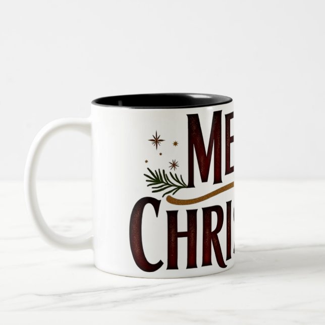 Rustic Christmas Cheer Mug (Left)