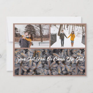 Rustic Christmas Elegant Winter Solstice Woodland Holiday Card