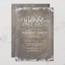 Rustic Christmas Party