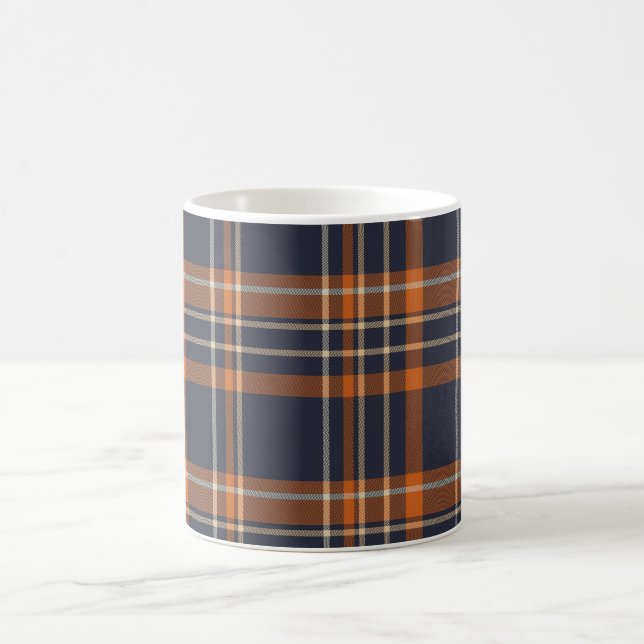 Rustic Christmas plaid  Coffee Mug (Center)