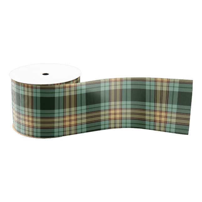 Rustic Christmas plaid tartan pattern Grosgrain Ribbon (Spool)