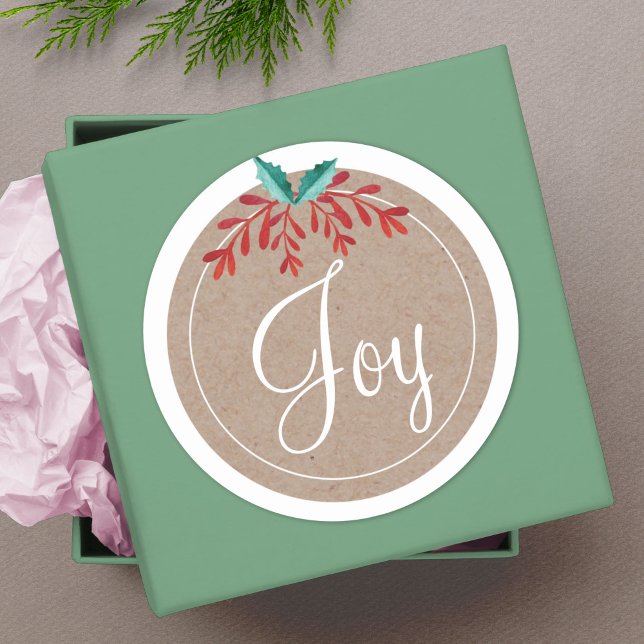 Rustic Christmas Sticker - Joy (Creator Uploaded)