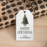Rustic Christmas Tree Gift Tags<br><div class="desc">For a Rustic and minimalist appearance that is ideal for your Christmas holiday gifts,  check out these classy and subtle Rustic holiday gift tags with trendy Black writing</div>