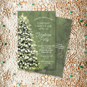 Rustic Christmas Tree Green Company Holiday Party