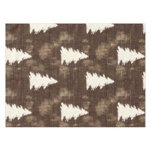 Rustic Christmas Trees Tablecloth