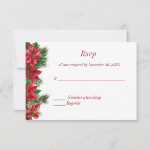 Rustic Christmas Wedding Invitation