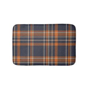 Rustic Christmas/winter plaid  Bath Mat