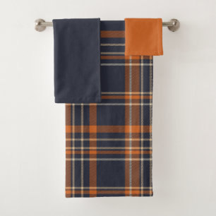 Rustic Christmas/winter plaid   Bath Towel Set