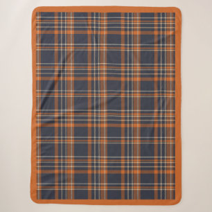 Rustic Christmas/winter plaid Sherpa Blanket