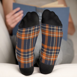 Rustic Christmas/winter plaid Socks