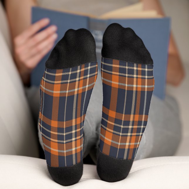 Rustic Christmas/winter plaid   Socks (Bottom)