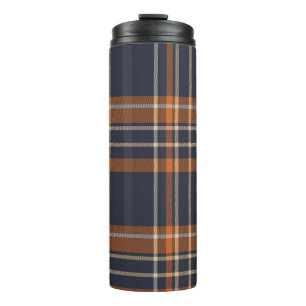 Rustic Christmas/winter plaid Thermal Tumbler
