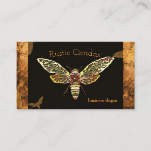 Rustic Cicada Professional Business Cards