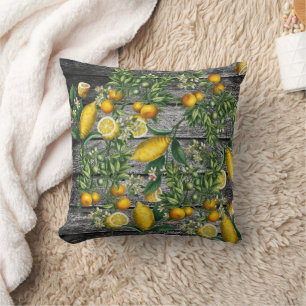 Rustic Citrus Garden Cushion