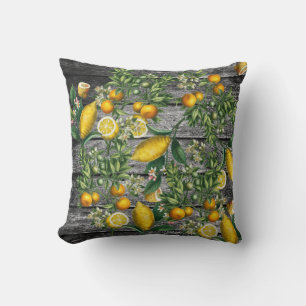 Rustic Citrus Garden Cushion