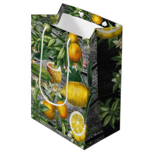Rustic Citrus Garden  Medium Gift Bag