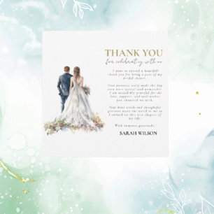 Rustic Classic Boho Floral Thank You