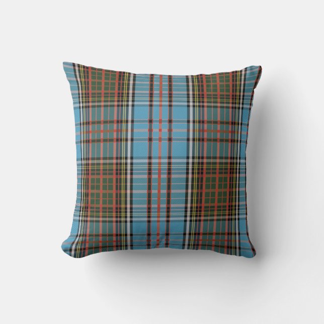 Rustic Classic Plaid Clan Anderson Tartan Cushion (Front)