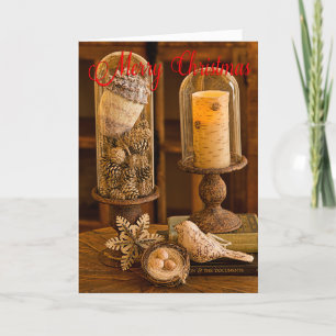 Rustic Cloche Christmas Card