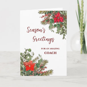 Rustic Coach Christmas Holiday Card