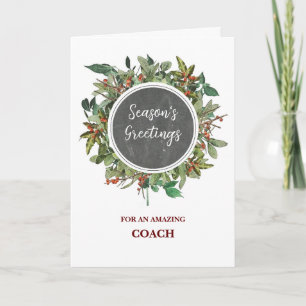 Rustic Coach Christmas Holiday Card