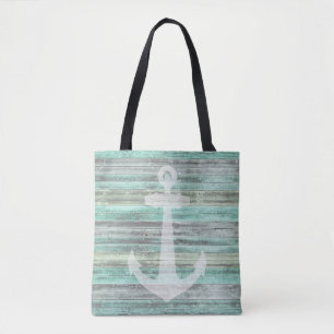 Rustic Coastal Decor Anchor Tote Bag