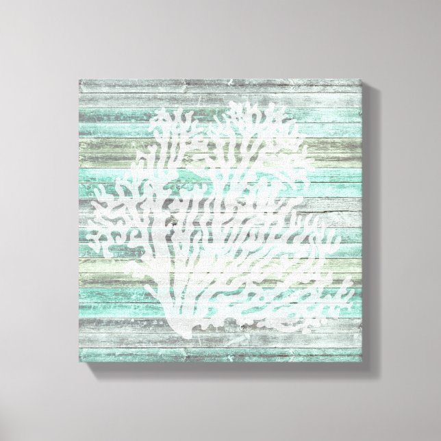 Rustic Coastal Decor Coral (Front)