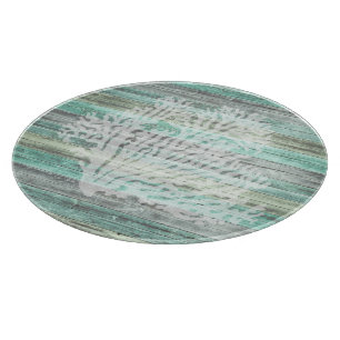 Rustic Coastal Decor Coral Cutting Board